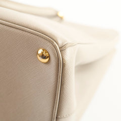Prada Saffiano Galleria Large Tote Light Grey
