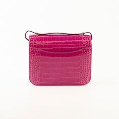Hermes Constance 18 Alligator Mississippiensis Rose Sheherazade - Z Stamp