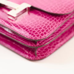 Hermes Constance 18 Alligator Mississippiensis Rose Sheherazade - Z Stamp