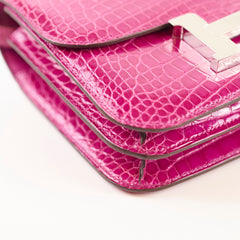 Hermes Constance 18 Alligator Mississippiensis Rose Sheherazade - Z Stamp