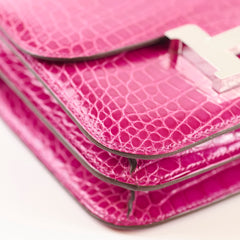 Hermes Constance 18 Alligator Mississippiensis Rose Sheherazade - Z Stamp