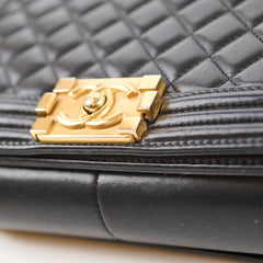 Chanel Old Medium Boy Bag Black