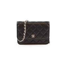 Chanel Mini Wallet on chain WOC Black Caviar 30 Series
