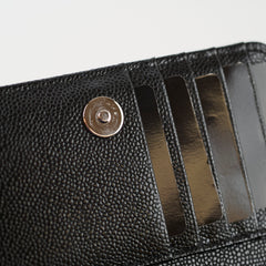 Chanel Mini Wallet on chain WOC Black Caviar 30 Series