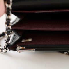 Chanel Mini Wallet on chain WOC Black Caviar 30 Series