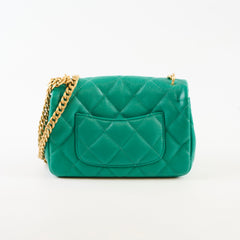 Chanel Mini Sweetheart Flap Green Caviar