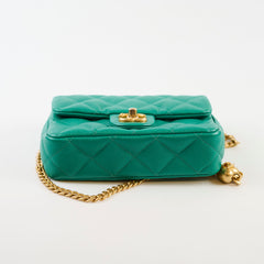 Chanel Mini Sweetheart Flap Green Caviar