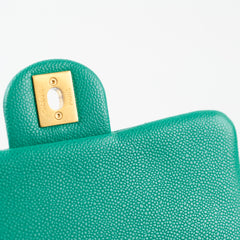 Chanel Mini Sweetheart Flap Green Caviar