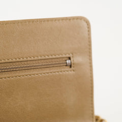 Chanel Light Brown Lambskin Wallet On Chain WOC 21 Series