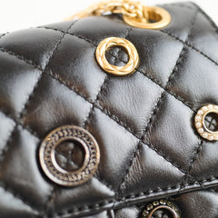 Chanel Reissue Mini Charms Microchip Black Calfskin
