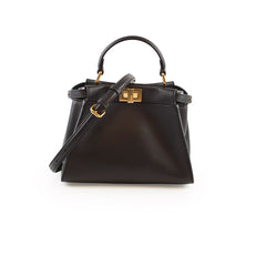 Fendi Mini Peekaboo Calfskin Black
