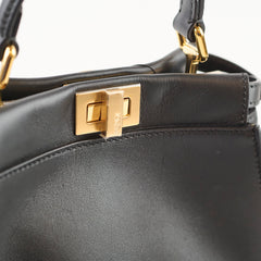Fendi Mini Peekaboo Calfskin Black