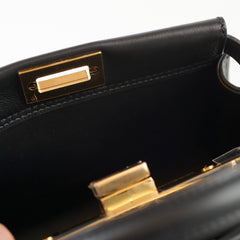 Fendi Mini Peekaboo Calfskin Black