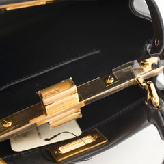 Fendi Mini Peekaboo Calfskin Black