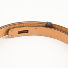 Hermes Kelly 18 Belt Epsom Black GHW