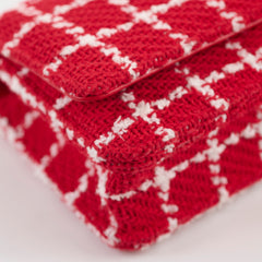 Chanel Mini Tweed 19 Flap Red/White