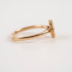 Van Cleef & Arpels Sweet Alhambra Ring Pink Gold Size 53