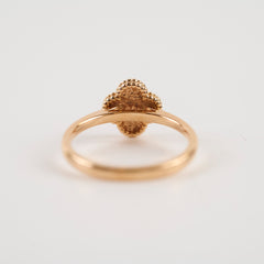 Van Cleef & Arpels Sweet Alhambra Ring Pink Gold Size 53