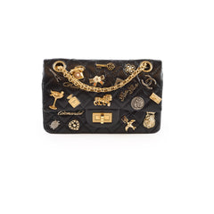 Chanel Mini Lucky Charm Reissue 2.55 Lambskin Black- 24 Series