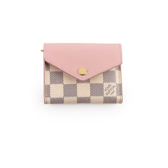 Louis Vuitton Victorine Damier Azur Wallet Rose Ballerine