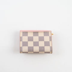 Louis Vuitton Victorine Damier Azur Wallet Rose Ballerine