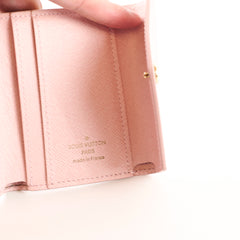 Louis Vuitton Victorine Damier Azur Wallet Rose Ballerine