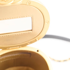 Chanel Crown Box Vanity Shiny Lambskin Black Microchip
