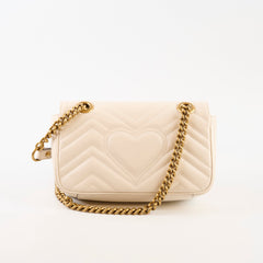 Gucci Marmont Heart Mini Cream