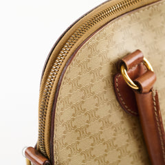 Celine Vintage Macadam Dome Satchel Bag