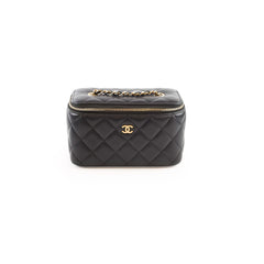 Chanel Vanity Case Lambskin Black