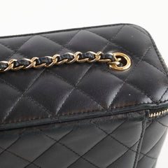 Chanel Vanity Case Lambskin Black