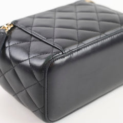 Chanel Vanity Case Lambskin Black