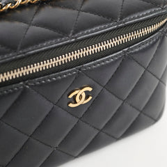 Chanel Vanity Case Lambskin Black