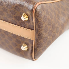 Celine Vintage Macadam Mini Boston bag Monogram Canvas Brown