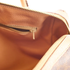 Celine Vintage Macadam Mini Boston bag Monogram Canvas Brown