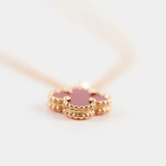 Van Cleef & Arpels VCA Alhambra Carnelian Necklace