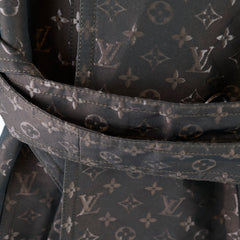Louis Vuitton Monogram Double-Breasted Trench Coat Black