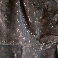 Louis Vuitton Monogram Double-Breasted Trench Coat Black