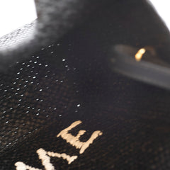Loewe Small Font Raffia Tote Bag Black