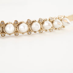 Chanel CC Pearl & Crystal Headband