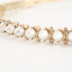 Chanel CC Pearl & Crystal Headband
