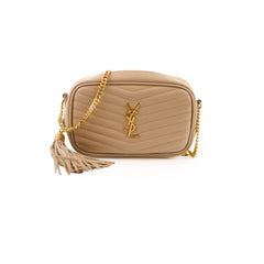 Saint Laurent Mini Lou Camera Bag Beige