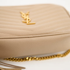 Saint Laurent Mini Lou Camera Bag Beige