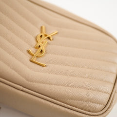 Saint Laurent Mini Lou Camera Bag Beige