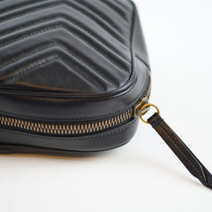 Gucci Marmont Small Camera Belt Bag Black