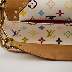 Louis Vuitton x Takashi Murakami Marilyn Shoulder Bag White Monogram Multicolor