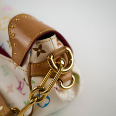 Louis Vuitton x Takashi Murakami Marilyn Shoulder Bag White Monogram Multicolor