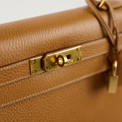 Hermes Kelly 28 Epsom Gold - Y Circle Stamp