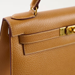 Hermes Kelly 28 Epsom Gold - Y Circle Stamp