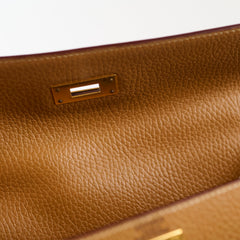 Hermes Kelly 28 Epsom Gold - Y Circle Stamp